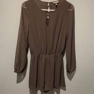 Black long sleeve romper